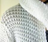 Biały sweter kardigan NM1 - wysyłka gratis!