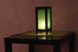 lampa zielona do sypialni